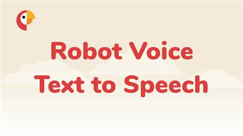 Robot Voice Generator