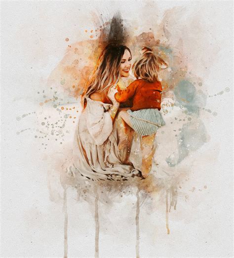 mother daughter art illustration paintings - Chaprelle