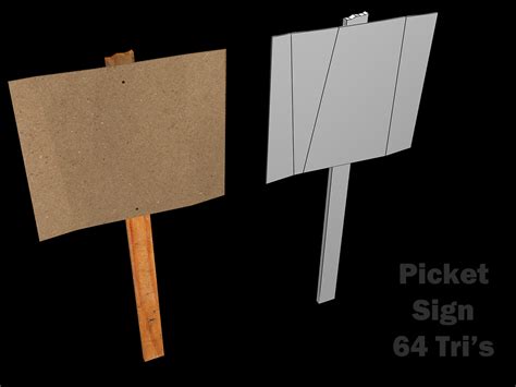 Picket Sign (GameBanana > WiPs > General) - GAMEBANANA