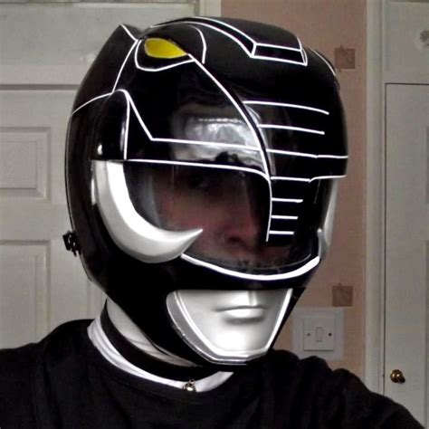 Cosplayers Helmet: MMPR Black Ranger Helmet and Cosplay