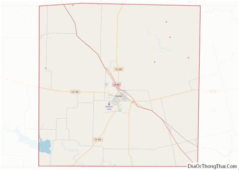 Map of Scurry County, Texas - Thong Thai Real