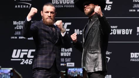 Conor McGregor vs. Donald Cerrone: All respect at UFC 246 presser