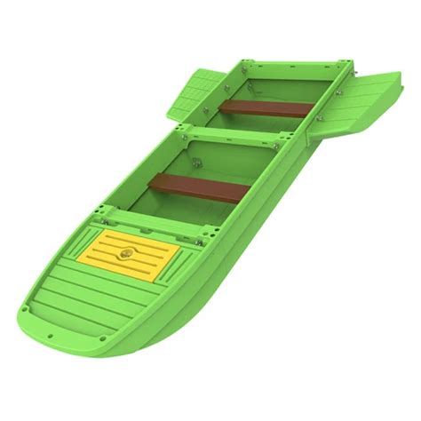 3.3m PE Plastic Boat 3 Parts Fishing Boats Folding Boat - Plastic Boat ...