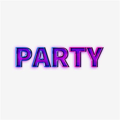 Light Effect Party Font Design Text Effect PSD For Free Download