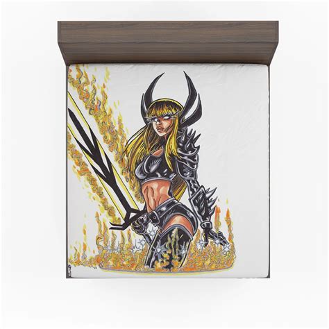 Magik Powers Unleashed in X-Men Comics Fitted Sheet