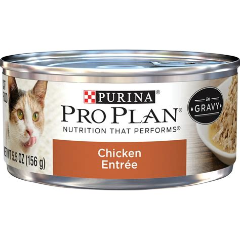 (24 Pack) Purina Pro Plan Gravy Wet Cat Food, Chicken Entree, 5.5 oz ...