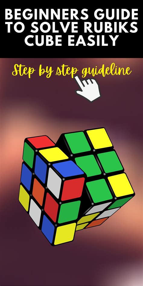 Step By Step Guideline To Solve Rubiks Cube, For Beginner Solving ...