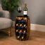 Barrel Wine Rack Wooden Free Standing 8 Bottle Storage Holder H50cm Christow 5031470169695 | eBay