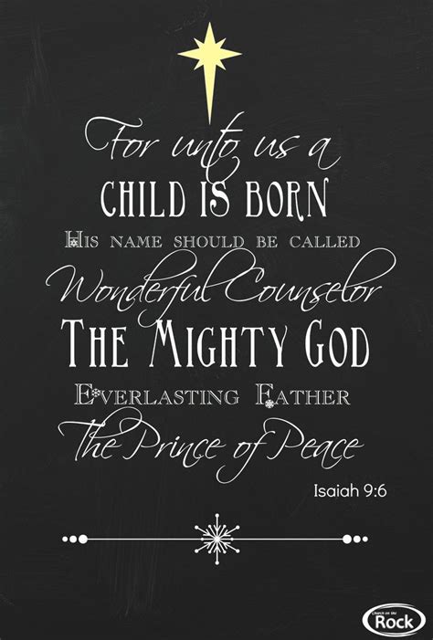 Christmas Verses, Christmas Banners, Chalkboard Verse, Chalkboard Ideas, Isaiah 9 6 Printable ...