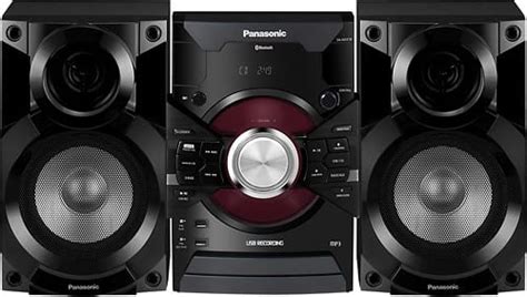 Best Buy: Panasonic 350W Bookshelf Stereo System Black SC-AKX18