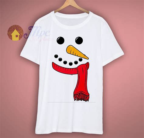 Snowman Face Christmas T Shirt on sale - mpcteehouse.com