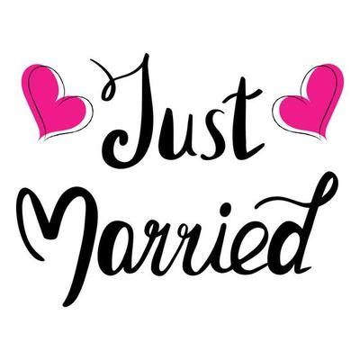 Just Married Banner Vector Art, Icons, and Graphics for Free Download