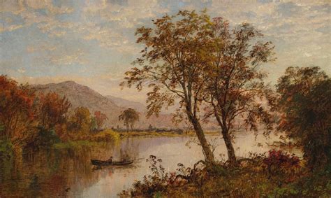 View on the Hudson River Painting | Jasper Francis Cropsey Oil Paintings