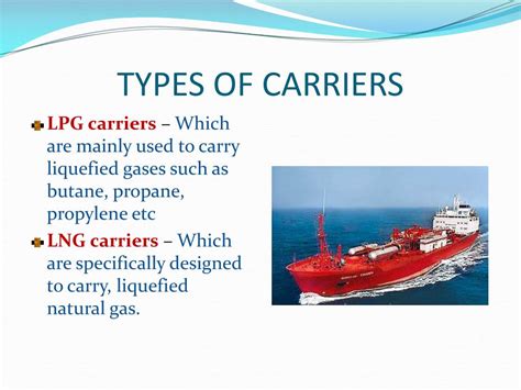 PPT - INTRODUCTION. LNG & LPG CARRIER. TYPES OF GAS CARRIER. FULLY PRESSURIZED SHIPS. PowerPoint ...