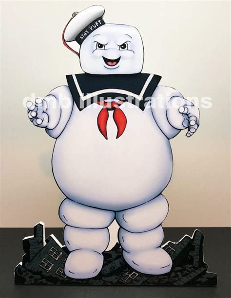 Ghostbusters Stay Puft Marshmallow Man Stand-up or Print - Etsy