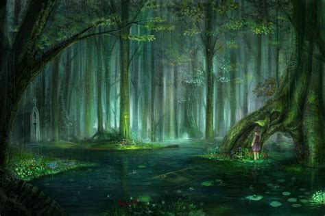 Rainy Anime Forest / Forest of Drizzling Rain Fanart Shiori | Drizzling rain ... - Search ...