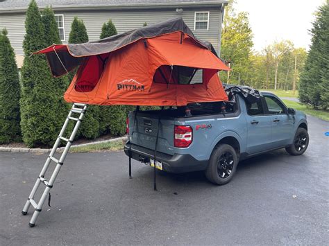 Bed Top Tent Installed | MaverickTruckClub - 2022+ Ford Maverick Pickup ...