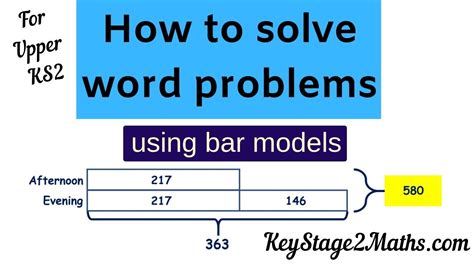 How to solve word problems using bar models - YouTube