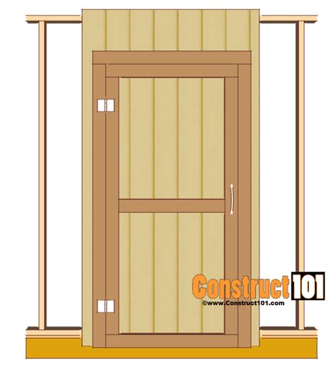 31 Cool Ideas and Free Plans On How To Build A Shed Door