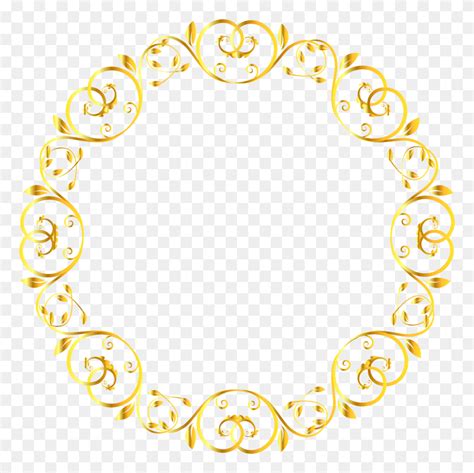 Round Design Frame Png, Round Frames Clip Art - Round Border PNG ...