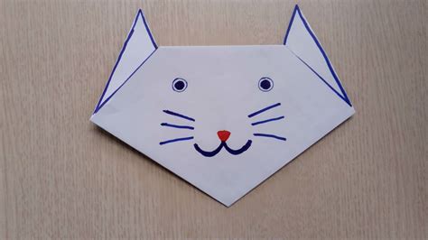 Origami Cat Face Youtube