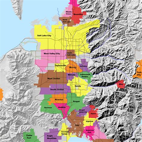 Salt Lake Valley Map | Zip Code Map