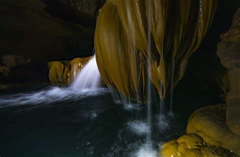 There is a surreal beauty to caves once the veil of darkness is lifted ...