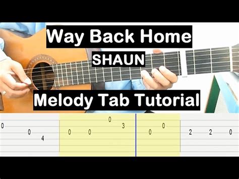 Way Back Home Guitar Lesson Melody Tab Tutorial Guitar Lessons for Beginners - Guitar Academies