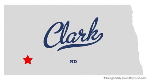 Map of Clark, ND, North Dakota