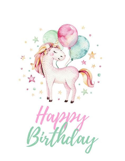 Unicorn Party Free Printables | Unicorn birthday cards, Kids invitations, Free printable ...