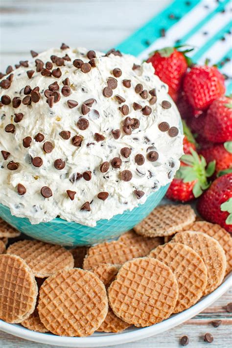 Chocolate Chip Dip (with cream cheese) - Dip Recipe Creations