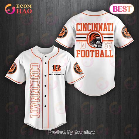 NFL Cincinnati Bengals Baseball Jersey - Ecomhao Store