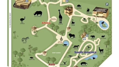 Reid Park Zoo map