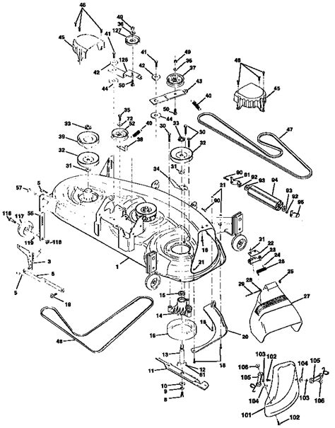 Craftsman 48 Mower Deck Diagram