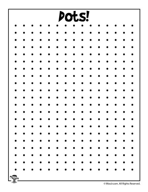 Printable Dots Game | Woo! Jr. Kids Activities : Children's Publishing | Dots game, Printable ...