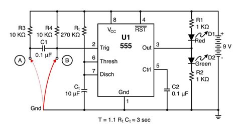 555 Monostable Schematic Diagram How To Make Monostable Circ