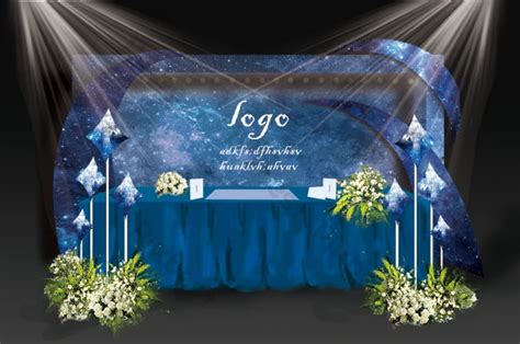 Starry Sky Wedding Sign In | PSD Decors & 3D Models Free Download - Pikbest