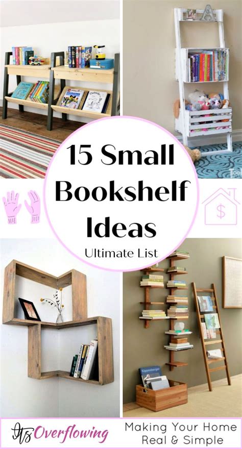 15 Small Bookshelf Ideas with Clever Storage Space | Bookshelves diy, Small bookshelf, Small ...