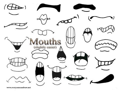 How to Draw Cartoon Mouths. | Mouth drawing, Cartoon drawings, Cartoon ...