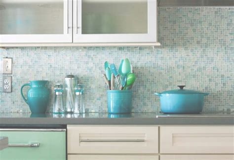 Beachy Backsplash Fresh Recycled Sea Glass Tiles Beach Themed Kitchen Backsplash … | Mosaic tile ...