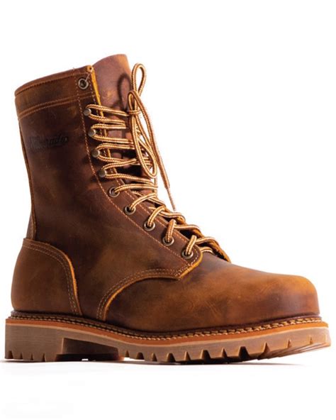 Silverado Men's 8" Lace-Up Work Boots - Soft Toe | Boot Barn