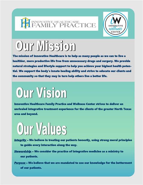 Mission Statement in Sherman and Mckinney, Tx | Innovative Healthcare Family Practice