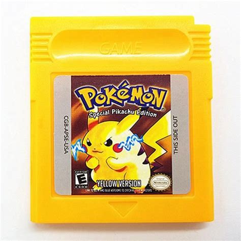 Original Gameboy Pokemon Yellow Pikachu Edition