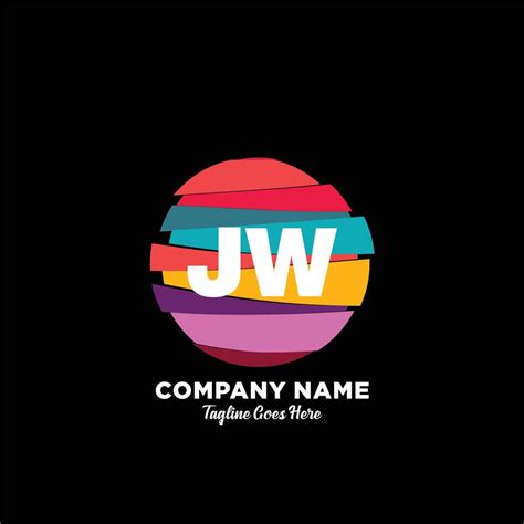 JW initial logo With Colorful template vector 21849875 Vector Art at ...