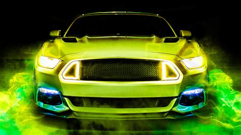 1920x1080 Green Ford Mustang 4k Laptop Full HD 1080P ,HD 4k Wallpapers,Images,Backgrounds,Photos ...