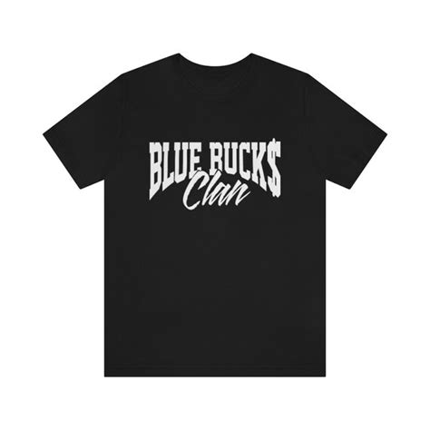 Blue Bucks Clan White Graphic Short Sleeve Tee - Etsy