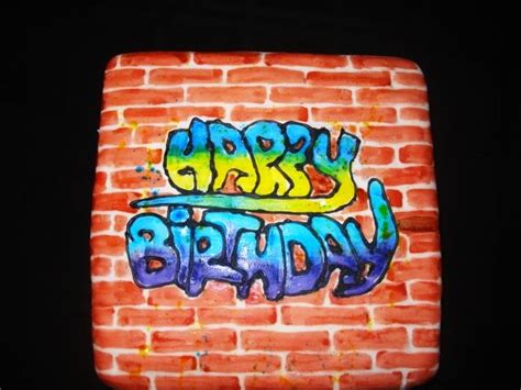 ++ graffiti birthday cake | #The Expert