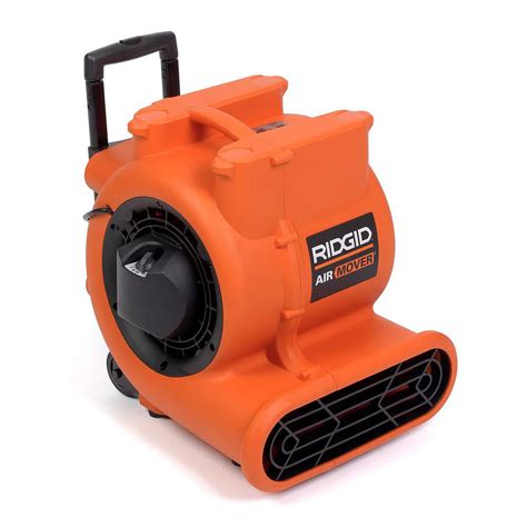 RIDGID Air Mover 1625 CFM Portable Floor Dryer & Blower Fan with Wheels & Retractable Hand ...