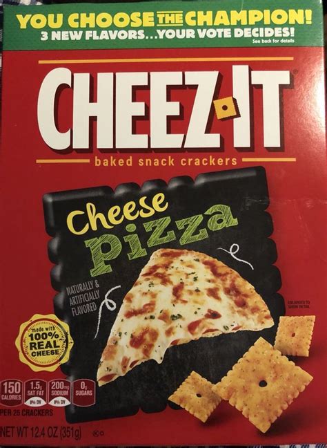 CHEEZ IT (Cheese Pizza ) baked snack crackers limited release 12.4 oz box | eBay | No bake ...