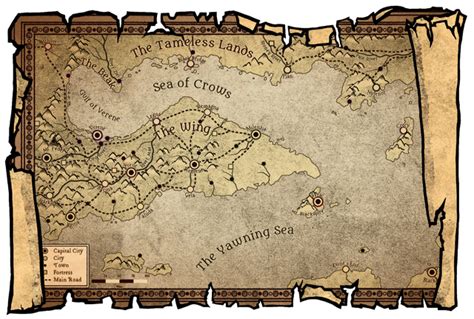 Pirate map for a pirate d&d campaing : wonderdraft